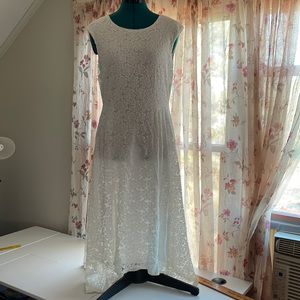 White lacy summer dress